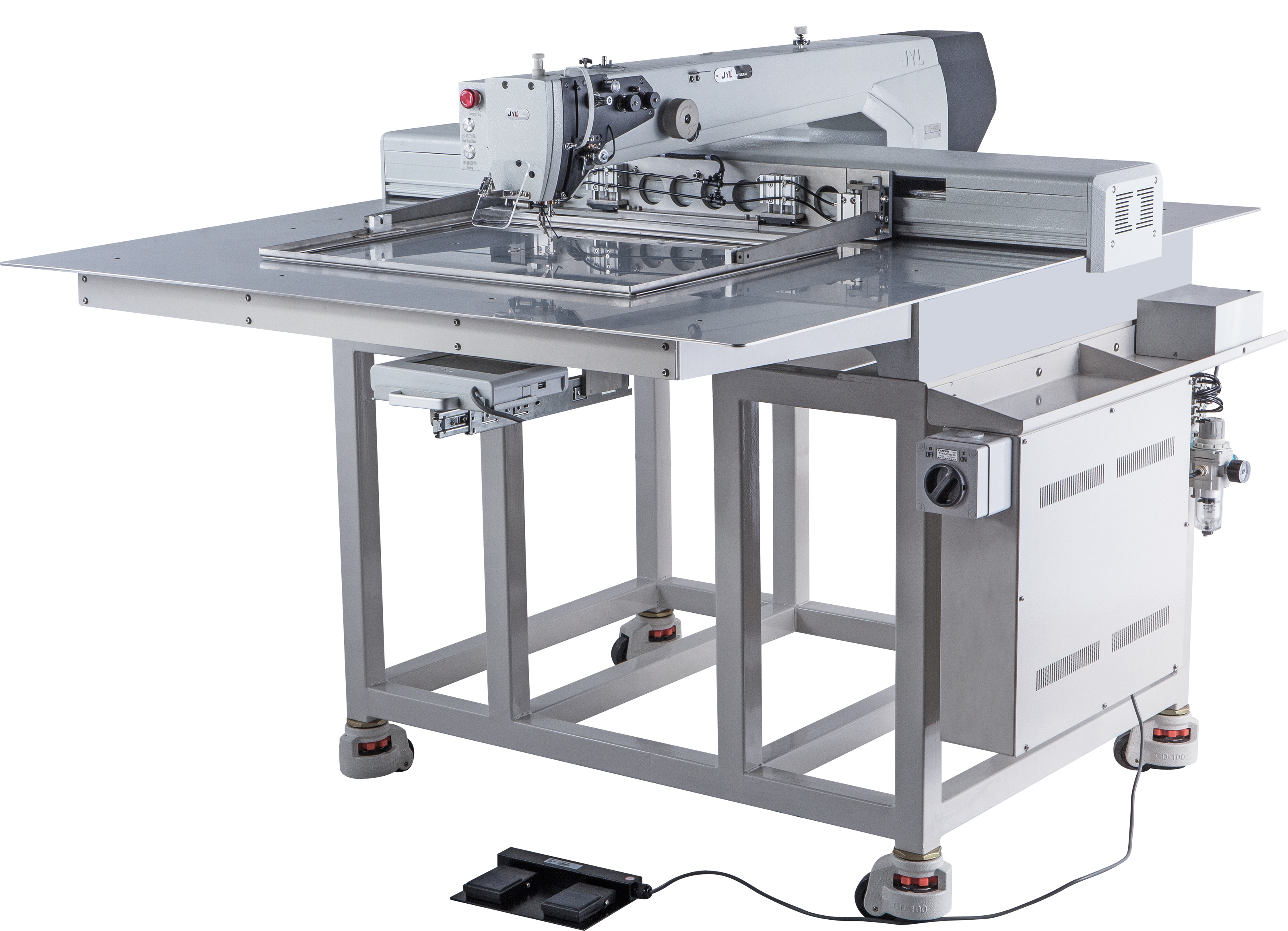 Máquina de coser de patrón automático industrial con enorme área de costura JYL-G8060R