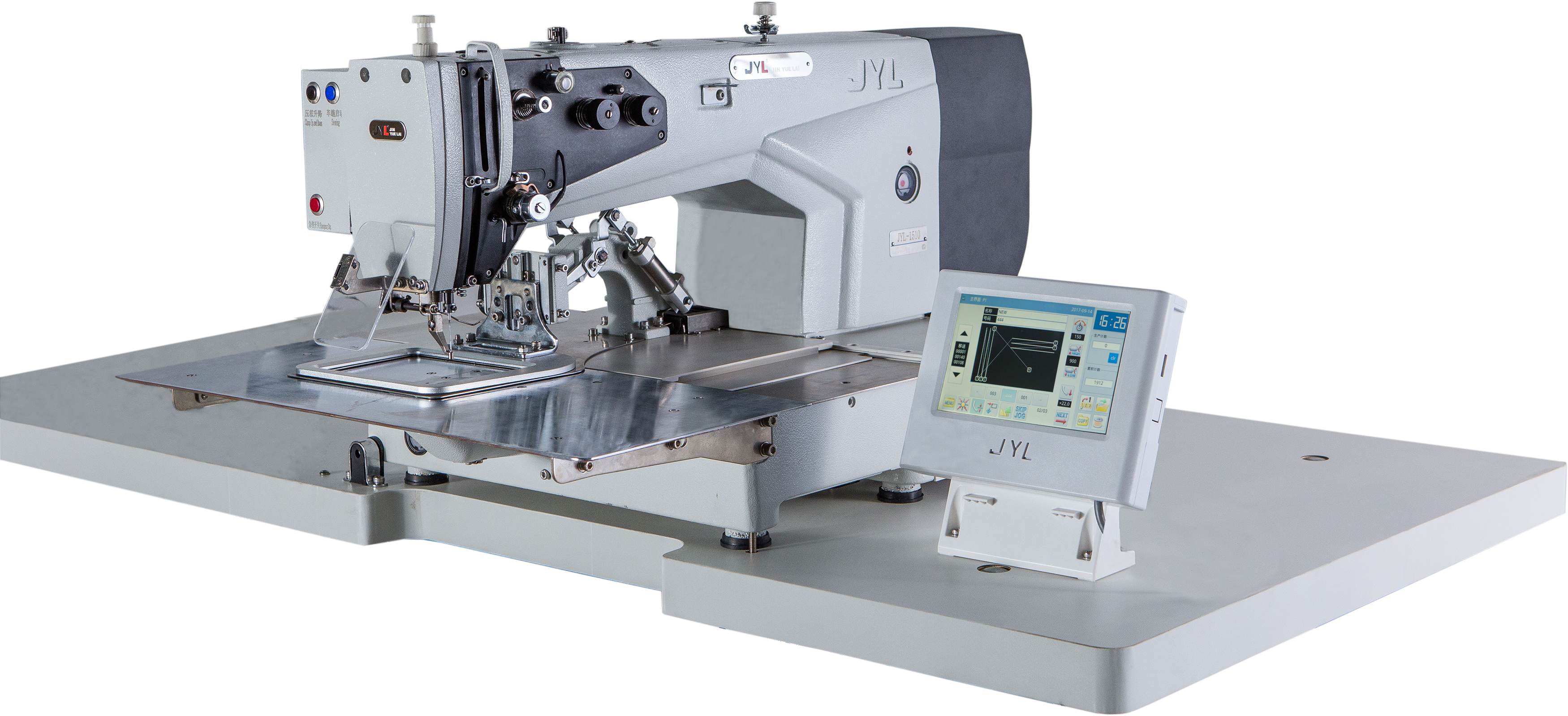 Máquina de coser de patrón automático industrial para productos PU JYL-G2210